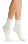 Ugg Karsyn Lettuce Edge Socks In White