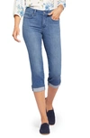 Nydj Marilyn Mid-rise Straight Leg Crop Cuffed Jeans In Stunning