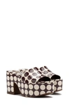 Larroude Women's Miso Platform High Heel Slide Sandals In Brown