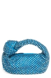 Bottega Veneta Jodie Crystal Top-handle Bag In 4650 Pool-aquamar/ Pool- S
