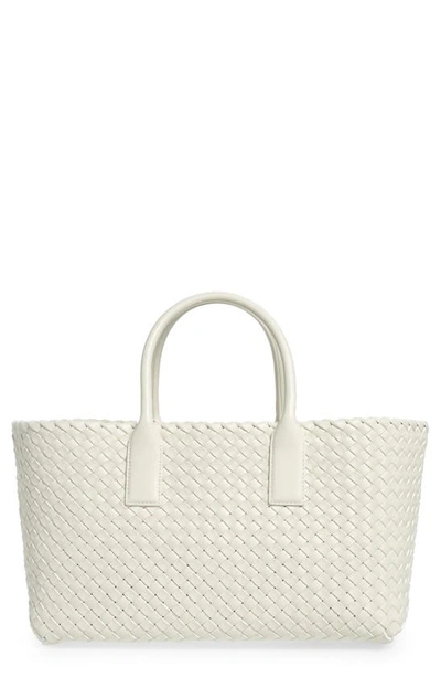 BOTTEGA VENETA SMALL CABAT INTRECCIO LEATHER TOTE