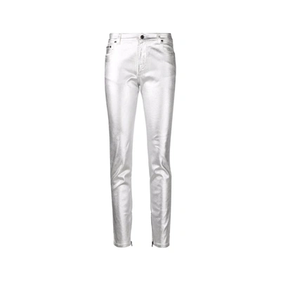 Tom Ford Skinny Denim Jeans In Silver