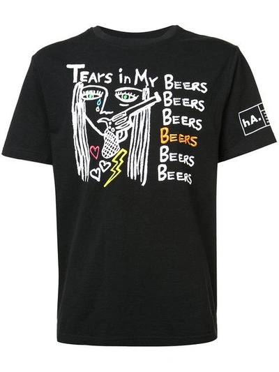 Haculla Teers In My Beers T-shirt In Black