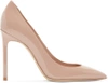 Saint Laurent Pink Patent Leather Anja Pumps In Neutrals