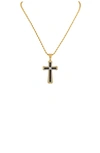 AMERICAN EXCHANGE DIAMOND ACCENT CROSS PENDANT NECKLACE