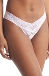 Hanky Panky Cross-dyed Leopard Low-rise Lace Thong In Fairy Dust
