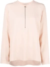 Stella Mccartney Pink Zippered Arlesa Blouse