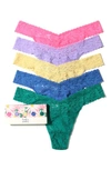 HANKY PANKY ASSORTED 5-PACK LACE ORIGINAL RISE THONGS