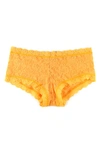 Hanky Panky Signature Lace Boyshorts In Ginger Shot Orange