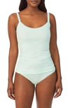 On Gossamer Cabana Cotton Blend Stretch Camisole In Moonlight Jade
