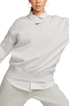 Nike Women's  Sportswear Phoenix Fleece Oversized Crewneck Sweatshirt In Grey