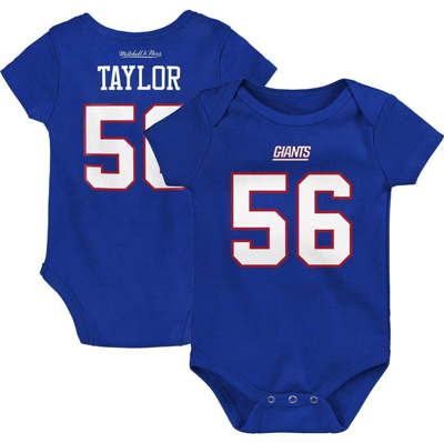 Mitchell & Ness Babies' Infant Boys And Girls Mitchell And Ness Lawrence Taylor Royal New York Giants Mainliner Retired Play
