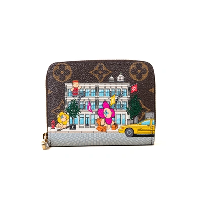 Pre-owned Louis Vuitton Mini Vivienne Holidays Pochette Accessoires Canvas Monogram Pink