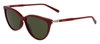 Ferragamo Green Cat Eye Ladies Sunglasses Sf2870s 604 55 In Green