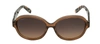 Ferragamo Sf 885sa 210 Oval Sunglasses In Brown