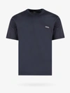 Zegna Midnight Crew Neck Cotton T-shirt In Black