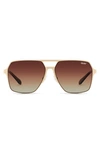 QUAY BACKSTAGE PASS 52MM AVIATOR SUNGLASSES