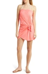 Becca Racerback Cover-up Dress In Grapefruit