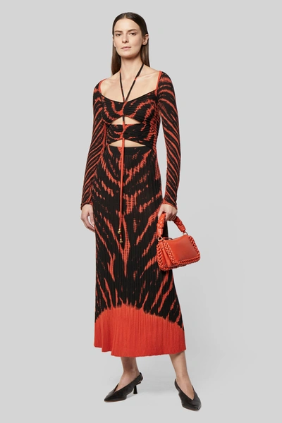 Altuzarra Mariama Print Maxi Dress In Pumpkin Shibori