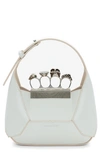 Alexander Mcqueen Skull Jewel Mini Chain Hobo Bag In 9210 Soft Ivory
