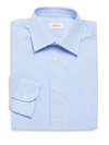 BRIONI REGULAR FIT TEXTURED COTTON DRESS SHIRT,0400093768206