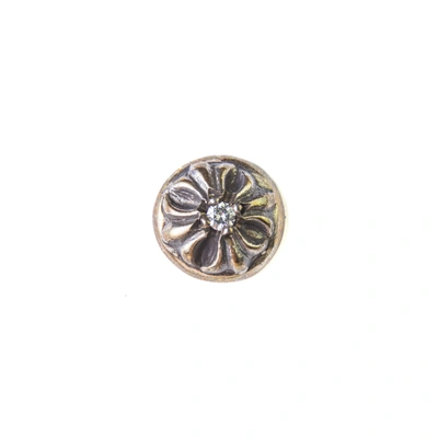 Chrome Hearts Stud Crossball Diamond Silver