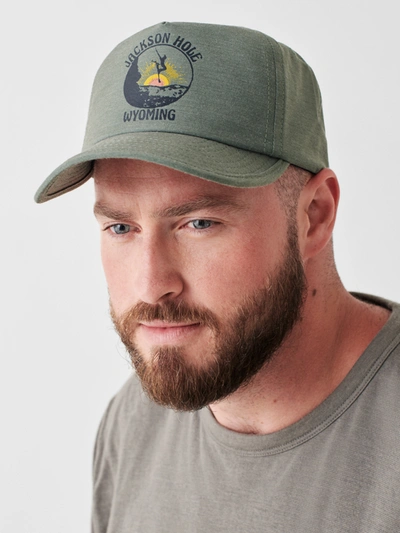 Faherty Jackson Hole Skier All Day Hat In Mountain Green
