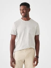 Faherty Sunwashed Pocket T-shirt In Heather Grey