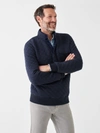 Faherty Brand Epic Quilted Fleece Pullover In Navy Melange