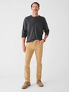 Faherty Stretch Terry Slim Fit Pants In Desert Beige