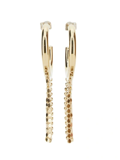 Rabanne Pixel Circle Earrings In Gold