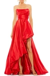 MAC DUGGAL STRAPLESS ASYMMETRIC A-LINE GOWN