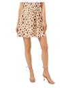 1.STATE WOMENS SHORT LEOPARD PRINT TIERED SKIRT