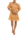 Marie Oliver Kaylee Silk-blend Dress In Yellow