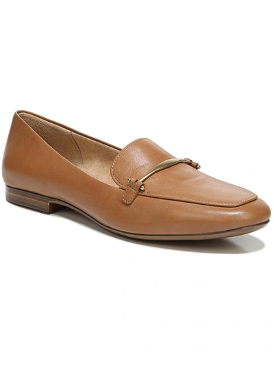 Naturalizer Emiline L2 Womens Leather Slip On Loafers In Brown