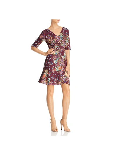 Wayf Gabby Womens Crepe Floral Casual Dress In Multi