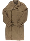 LONDON FOG PLYMOUTH MENS TWILL DOUBLE BREASTED TRENCH COAT