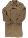 London Fog Plymouth Mens Twill Double Breasted Trench Coat In Multi