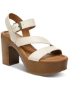 Zodiac Livia Womens Faux Leather Ankle Strap Heels In Multi