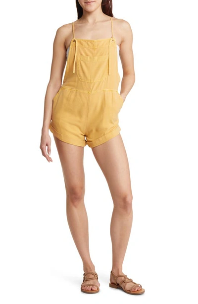 Billabong Wild Pursuit Dungarees In Sunset Gold