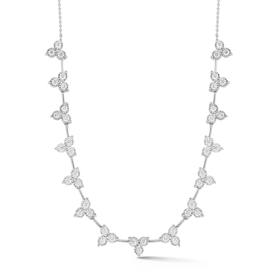 Dana Rebecca Designs Ava Bea Interval Trio Tennis Necklace In White Gold