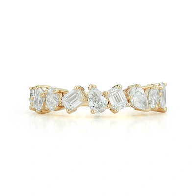 Dana Rebecca Designs Drd 9 Stone Multi-shape Ring In Yellow Gold