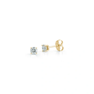 Dana Rebecca Designs Drd Diamond Solitaire Studs 0.50 Ct. Total Weight In Yellow Gold