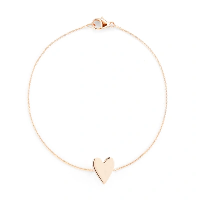 Dana Rebecca Designs Drd Heart Bracelet In Rose Gold