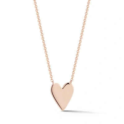 Dana Rebecca Designs Drd Heart Necklace In Rose Gold
