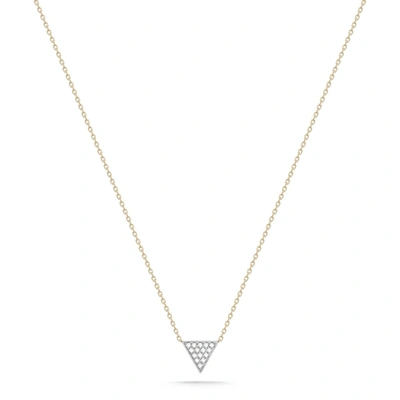 Dana Rebecca Designs Emily Sarah Triangle Necklace In Yellow Gold