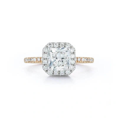 Dana Rebecca Designs Halo Engagement Ring With 2.0  Ct. Radiant
