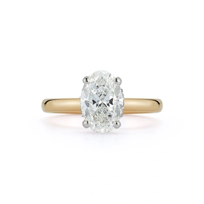 Dana Rebecca Designs Hidden Halo Engagement Ring With 2.01 Ct. Oval Cut