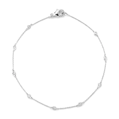 Dana Rebecca Designs Lulu Jack Single Bezel Bracelet In White Gold