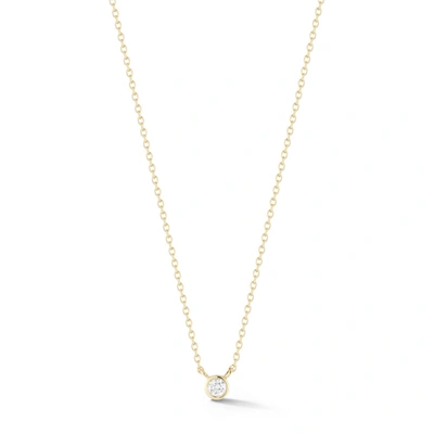 Dana Rebecca Designs Lulu Jack Single Bezel Diamond Necklace In Yellow Gold